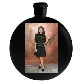 Selena Gomez Round Flask