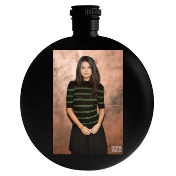 Selena Gomez Round Flask