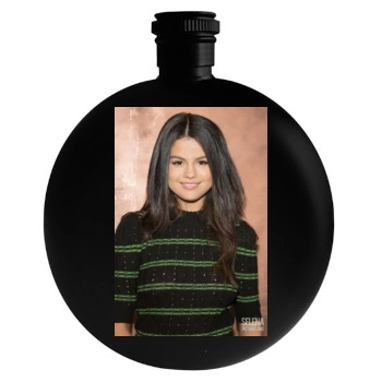 Selena Gomez Round Flask