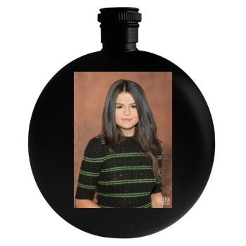 Selena Gomez Round Flask