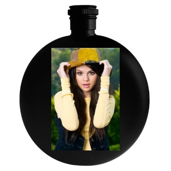 Selena Gomez Round Flask