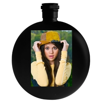 Selena Gomez Round Flask