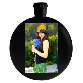 Selena Gomez Round Flask