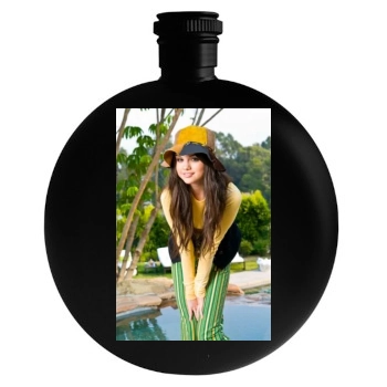 Selena Gomez Round Flask