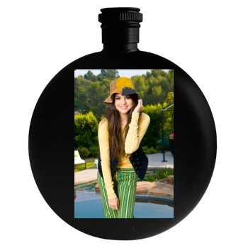 Selena Gomez Round Flask