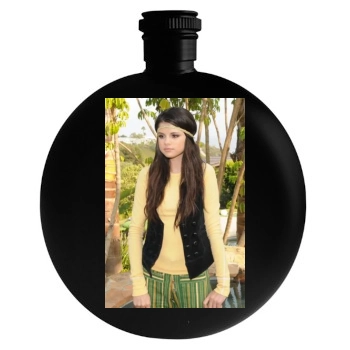 Selena Gomez Round Flask