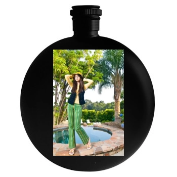 Selena Gomez Round Flask