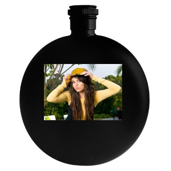 Selena Gomez Round Flask