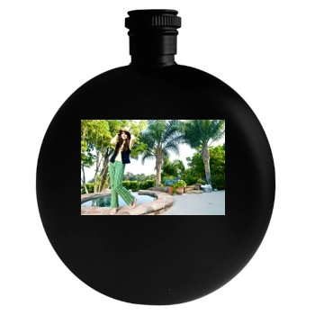 Selena Gomez Round Flask