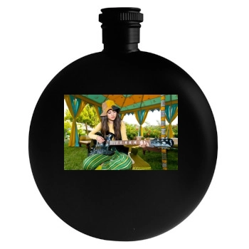 Selena Gomez Round Flask