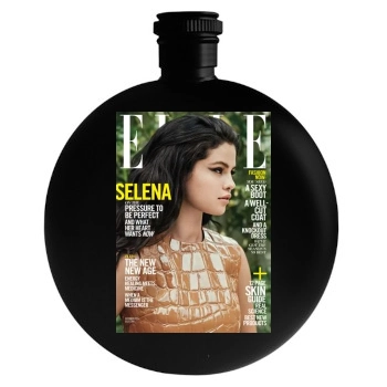 Selena Gomez Round Flask