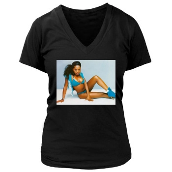 Foxy Brown Women's Deep V-Neck TShirt