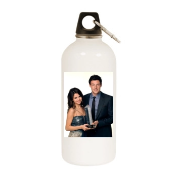 Selena Gomez White Water Bottle With Carabiner