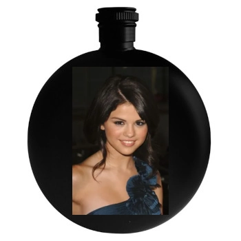 Selena Gomez Round Flask