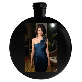 Selena Gomez Round Flask