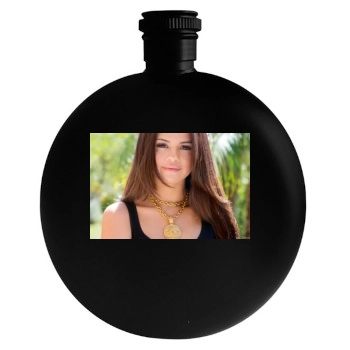 Selena Gomez Round Flask