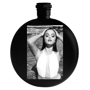 Selena Gomez Round Flask