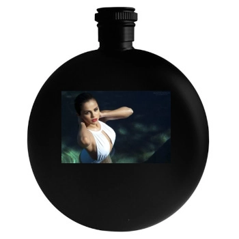 Selena Gomez Round Flask