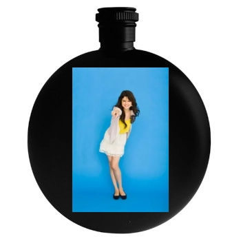 Selena Gomez Round Flask