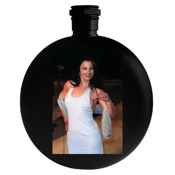 Fran Drescher Round Flask