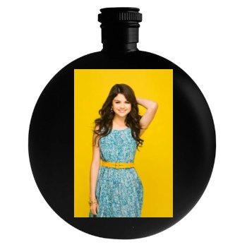 Selena Gomez Round Flask