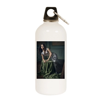 Selena Gomez White Water Bottle With Carabiner