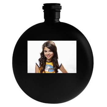 Selena Gomez Round Flask