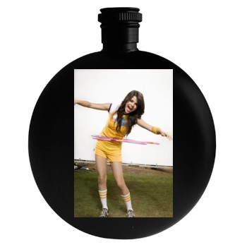 Selena Gomez Round Flask