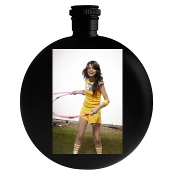 Selena Gomez Round Flask