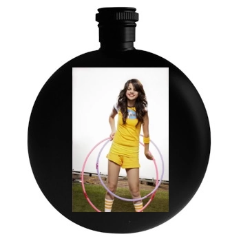 Selena Gomez Round Flask