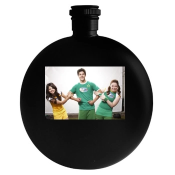 Selena Gomez Round Flask