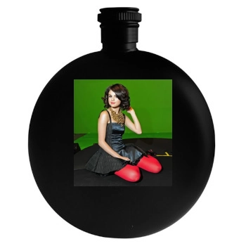 Selena Gomez Round Flask