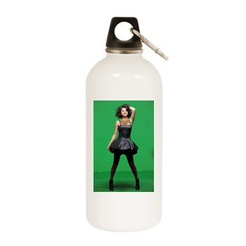 Selena Gomez White Water Bottle With Carabiner