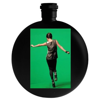 Selena Gomez Round Flask