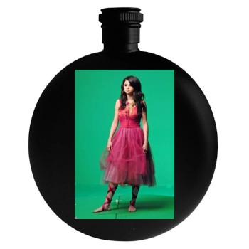 Selena Gomez Round Flask