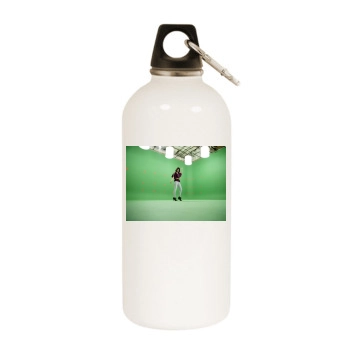 Selena Gomez White Water Bottle With Carabiner