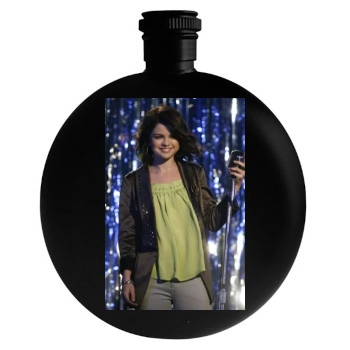 Selena Gomez Round Flask