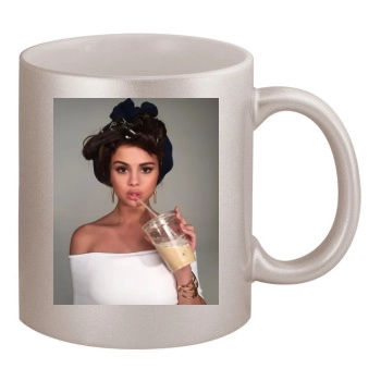 Selena Gomez 11oz Metallic Silver Mug