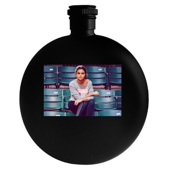 Selena Gomez Round Flask