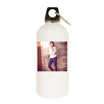 Selena Gomez White Water Bottle With Carabiner