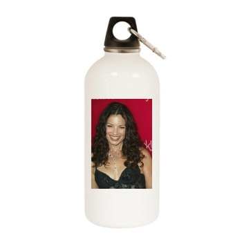 Fran Drescher White Water Bottle With Carabiner