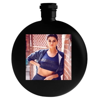 Selena Gomez Round Flask