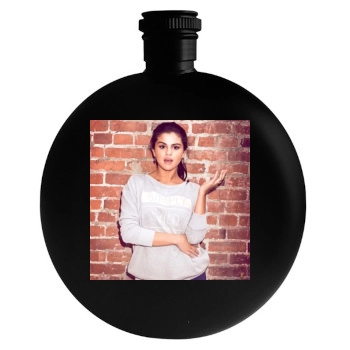 Selena Gomez Round Flask