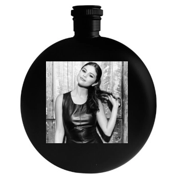 Selena Gomez Round Flask