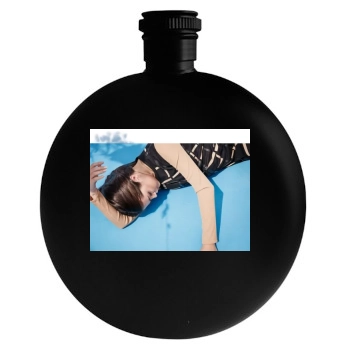 Selena Gomez Round Flask