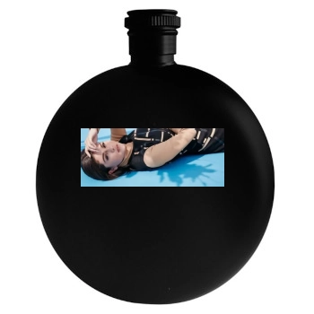 Selena Gomez Round Flask