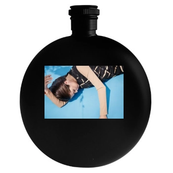 Selena Gomez Round Flask