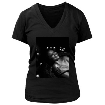 Selena Gomez Women's Deep V-Neck TShirt