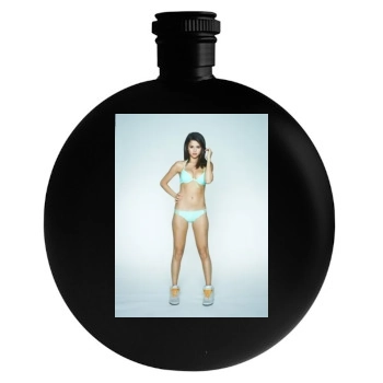 Selena Gomez Round Flask