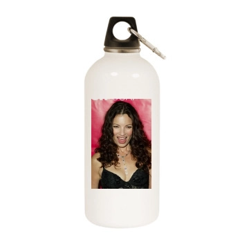 Fran Drescher White Water Bottle With Carabiner